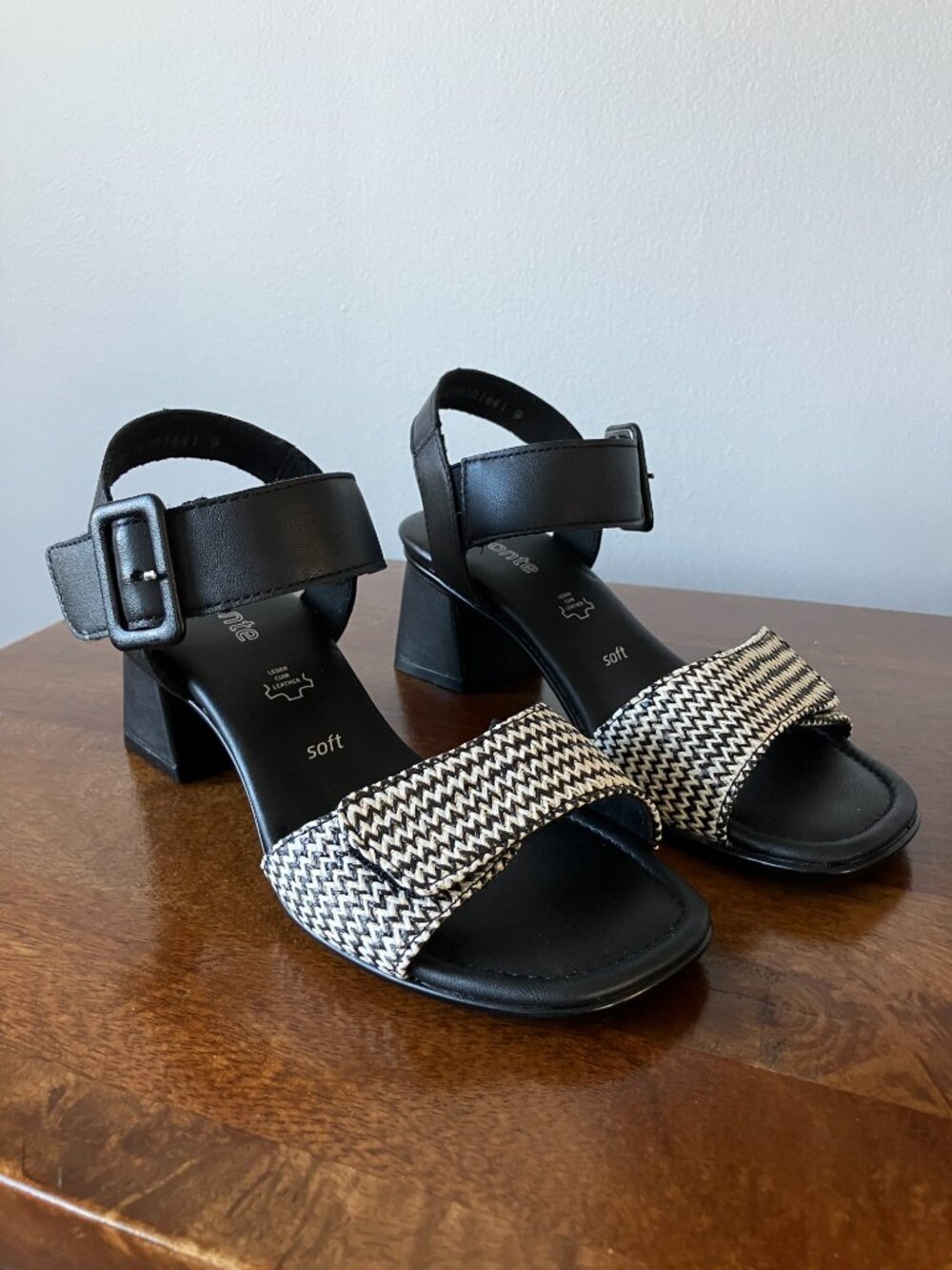 Remonte Black Sandals D1K51-03 Women's EU 36